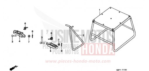 BEQUILLE/MARCHE CR80RB1 de 2001